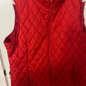 Quilted Red Women's Vest